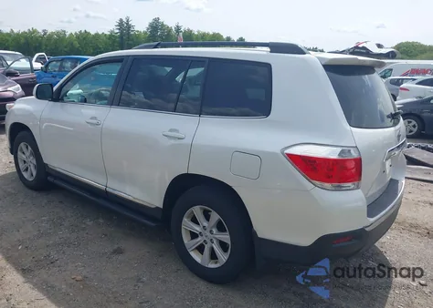 2012 Toyota Highlander Base V6 from USA, damaged, VIN 5TDBK3EH4CS172942